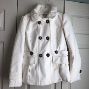 White/cream Dress coat